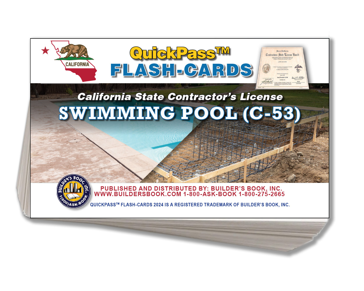 C-53 Swimming Pool Contractor Exam QuickPass Flash-Cards