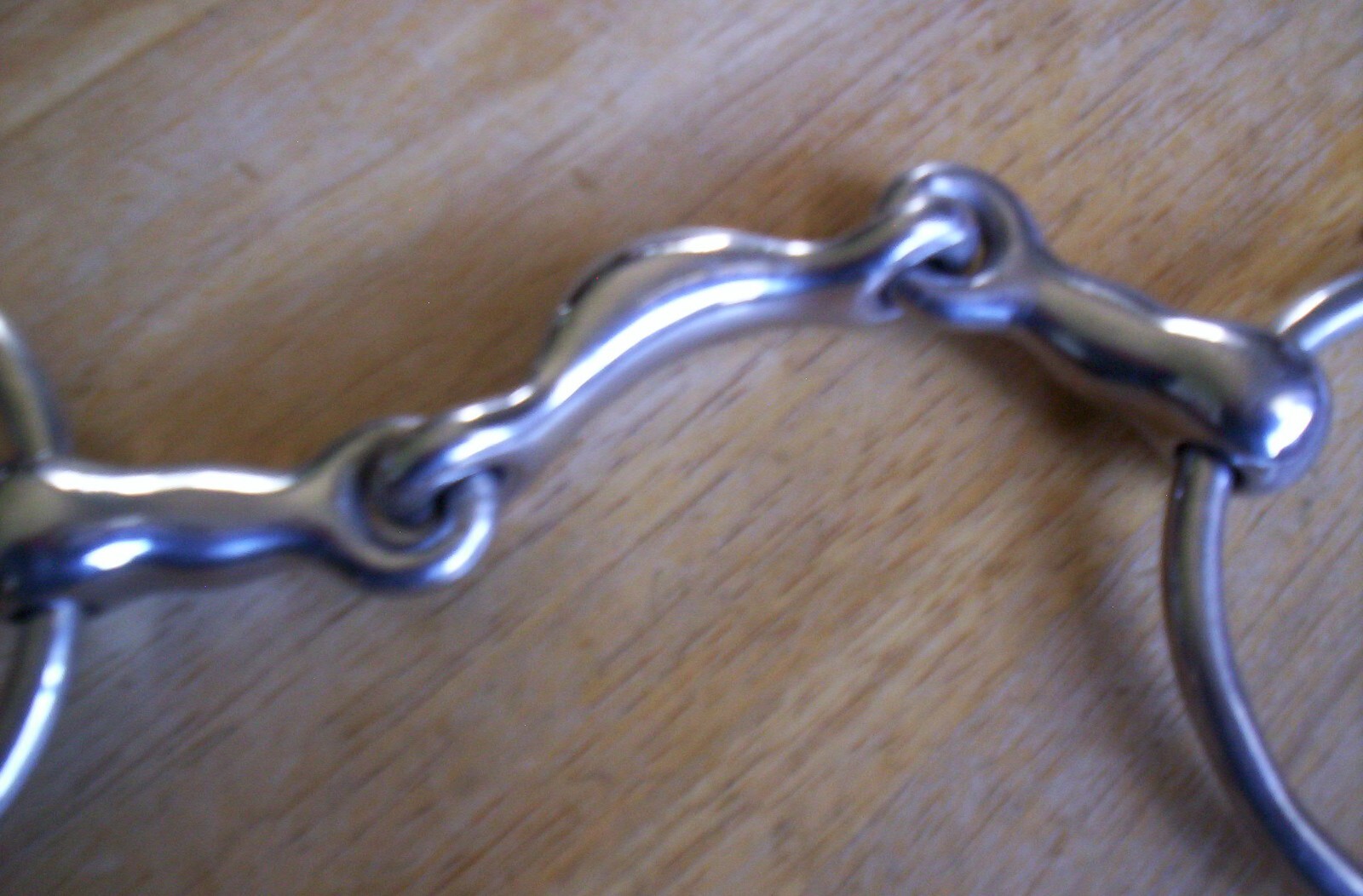 Used Stainless Half Moon Link Loose Ring Bit 4 3/4" Mouth
