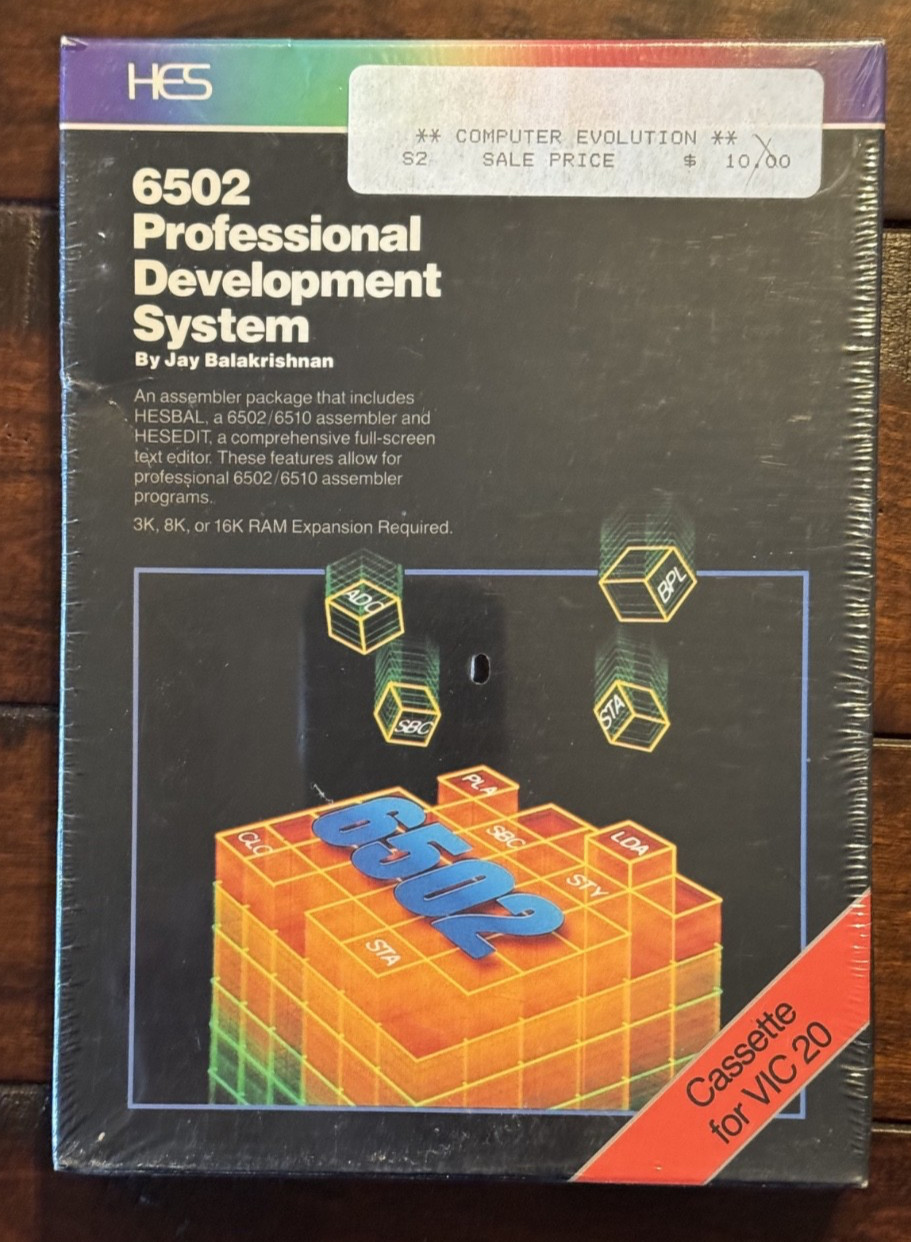 (NOS) 6502 Professional Development System VIC-20 HES Cassette Sealed P101