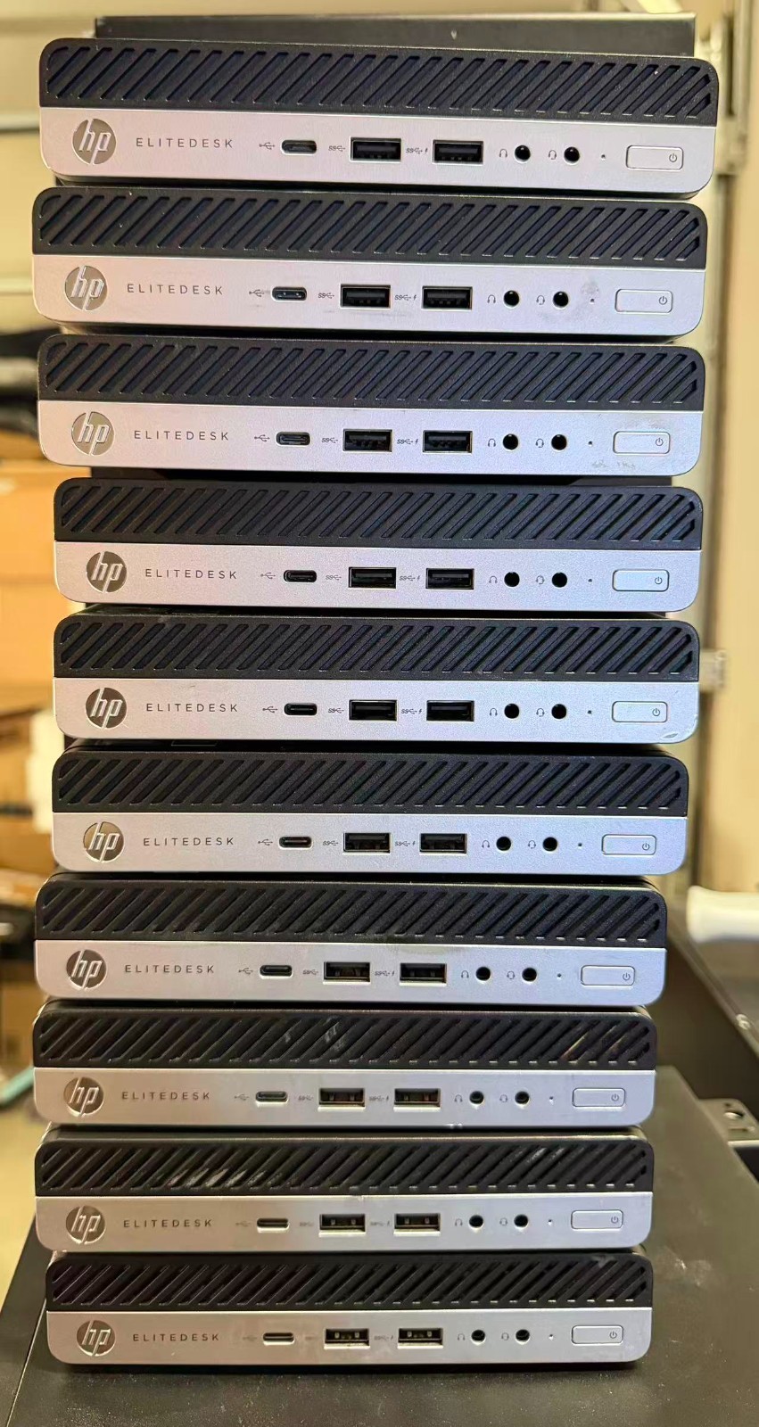 LOT 10 HP EliteDesk 800 G3 Mini i7-7700 3.60GHz NO RAM/SSD USFF PCs