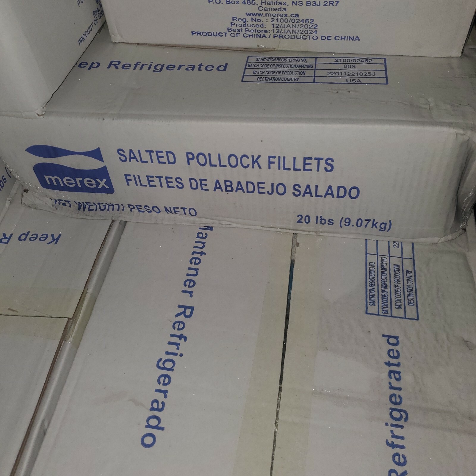 Salted fish Fillet 5lb