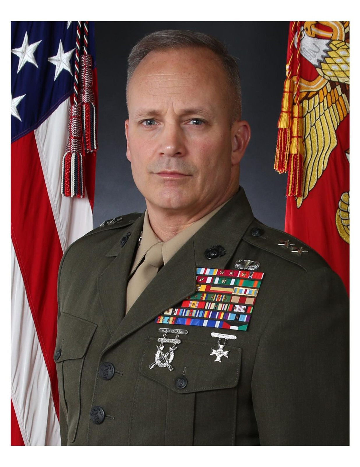 United States Marine General David J. Furness 8x10 Photo On 8.5" x 11"