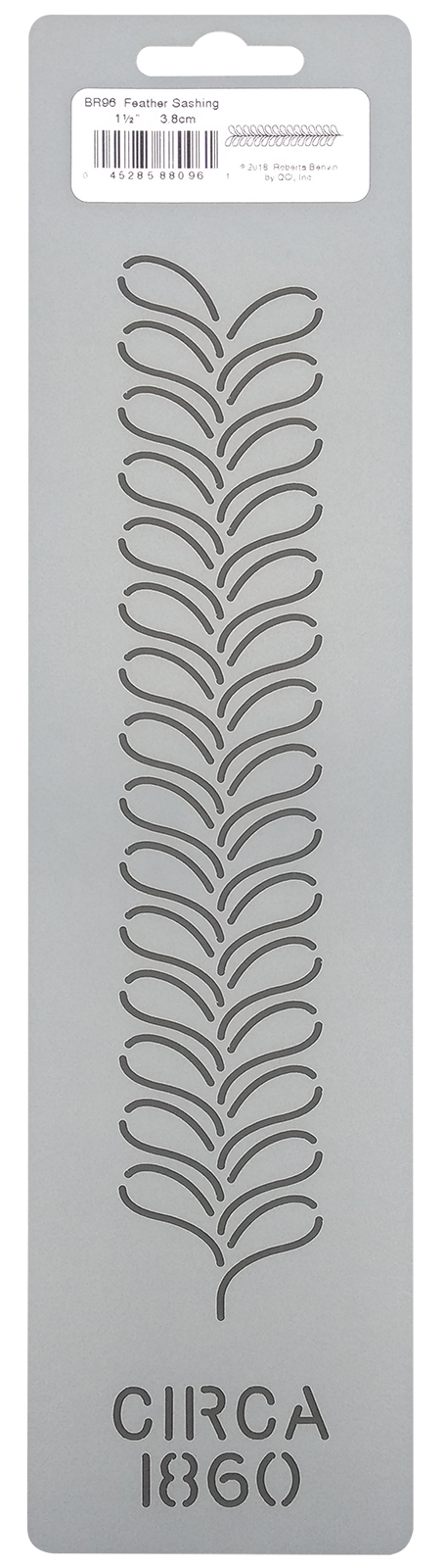 Quilting Stencil Feather Quilt Pattern Border Feathered Leaf Sashing Template