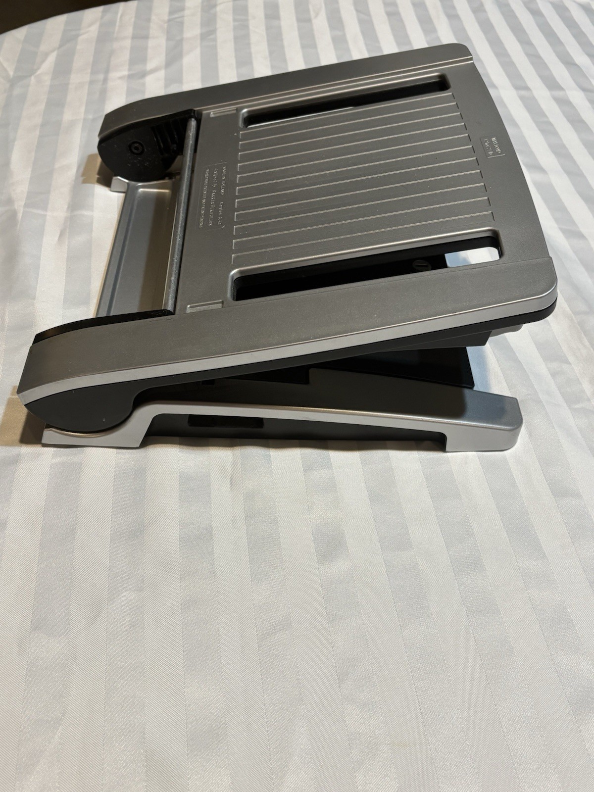 Bakker Elkhuizen Silver and Black Folding Laptop Stand
