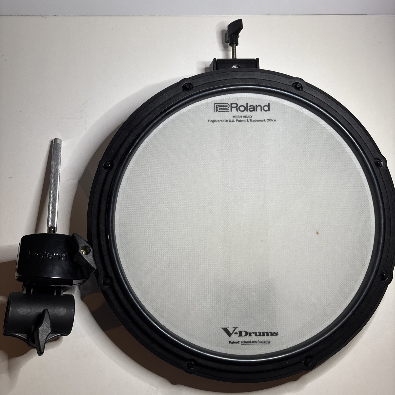 Roland PDX-12 Snare Mesh Dual Trigger Pad V-Drums w/ Mount Ball Clamp # LOM6359