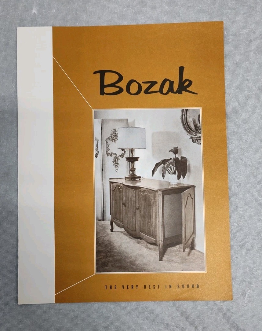 Bozak Speaker Systems Brochure Factory Advertising Loudspeakers Mid Century MCM