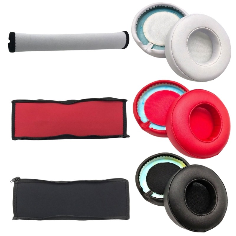 Replacement Earphone Cushion Earpads Spare Headbeam Pad for Studio DETOX