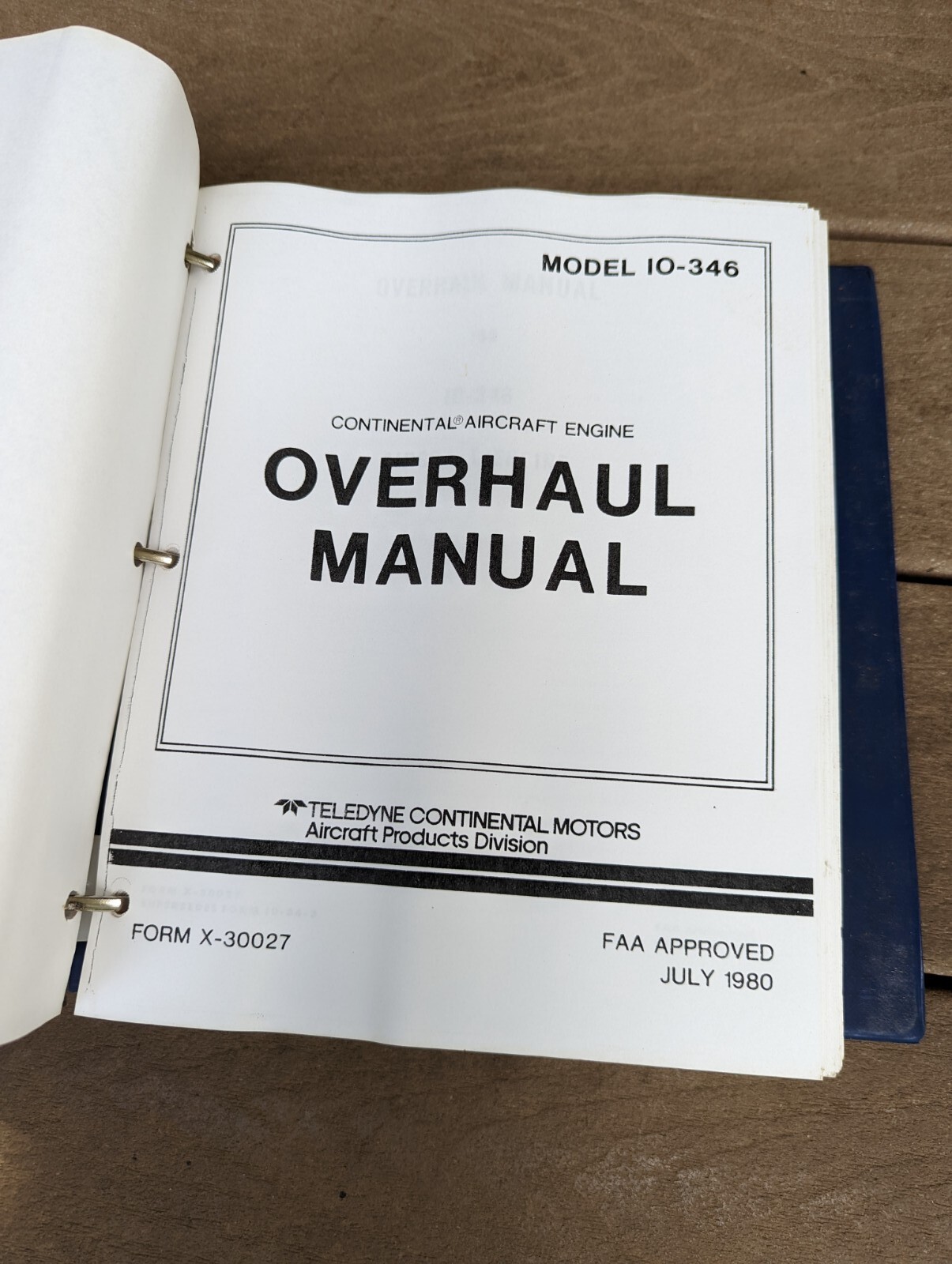 Beechcraft 10-346 Overhaul Manual