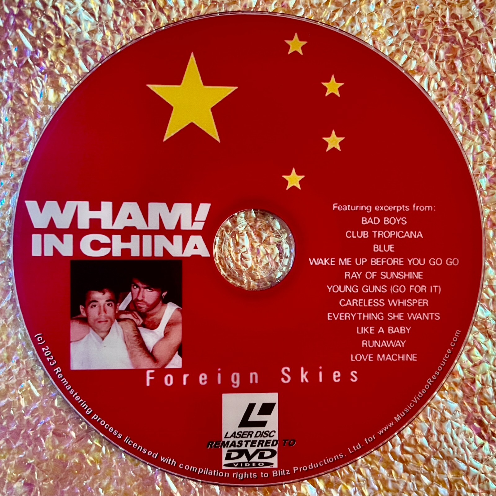 WHAM! In China Foreign Skies 1985 Remaster from LaserDisc to DVD George Michael