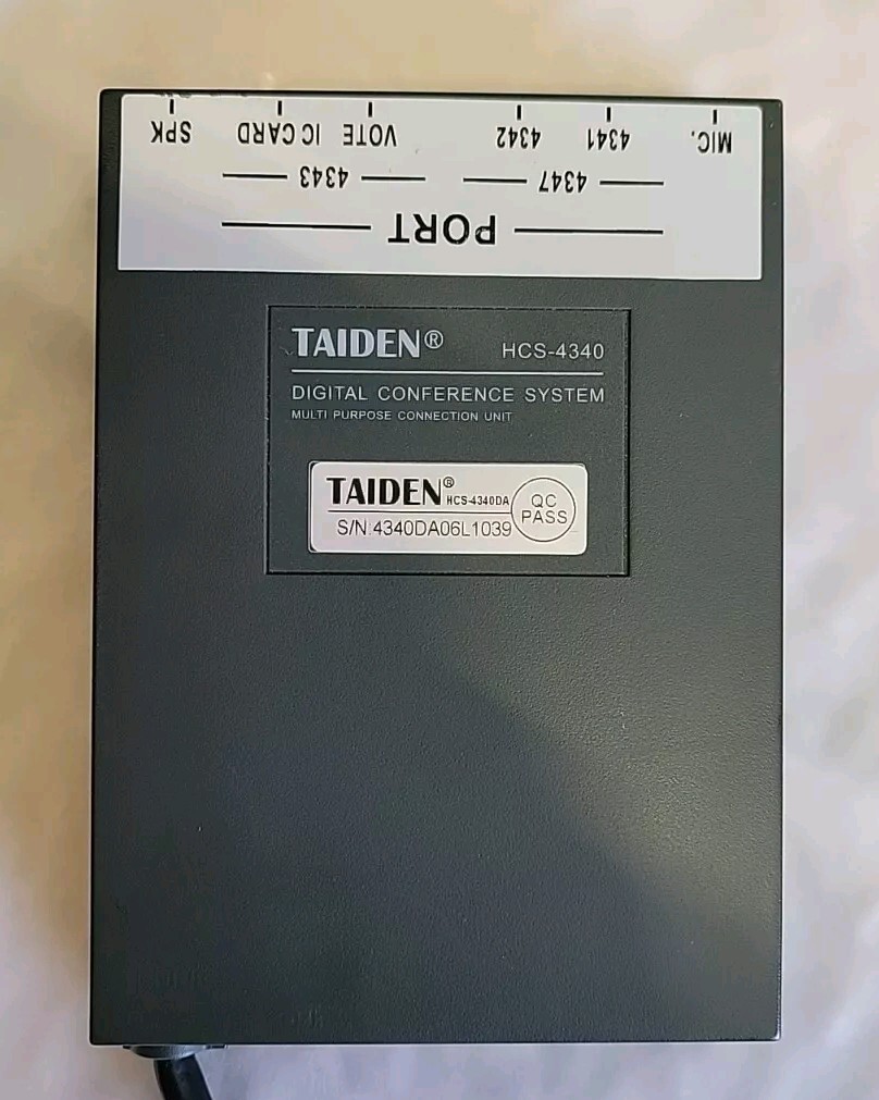 Taiden Digital Conference Multi Purpose Connection Unit - HCS-4340