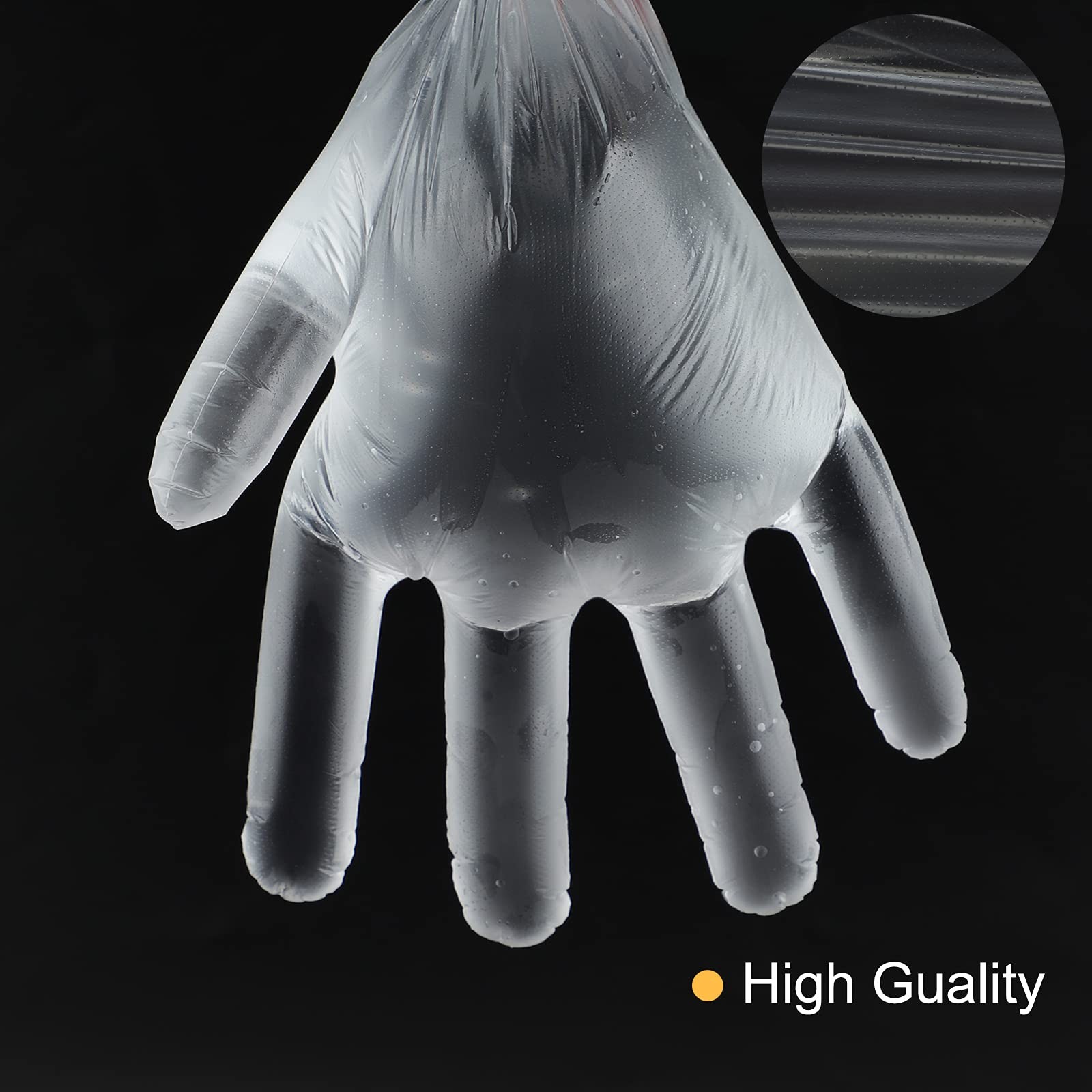 100pcs Paraffin Wax Bath Liners for Hand, Niubow Plastic Gloves, Clear