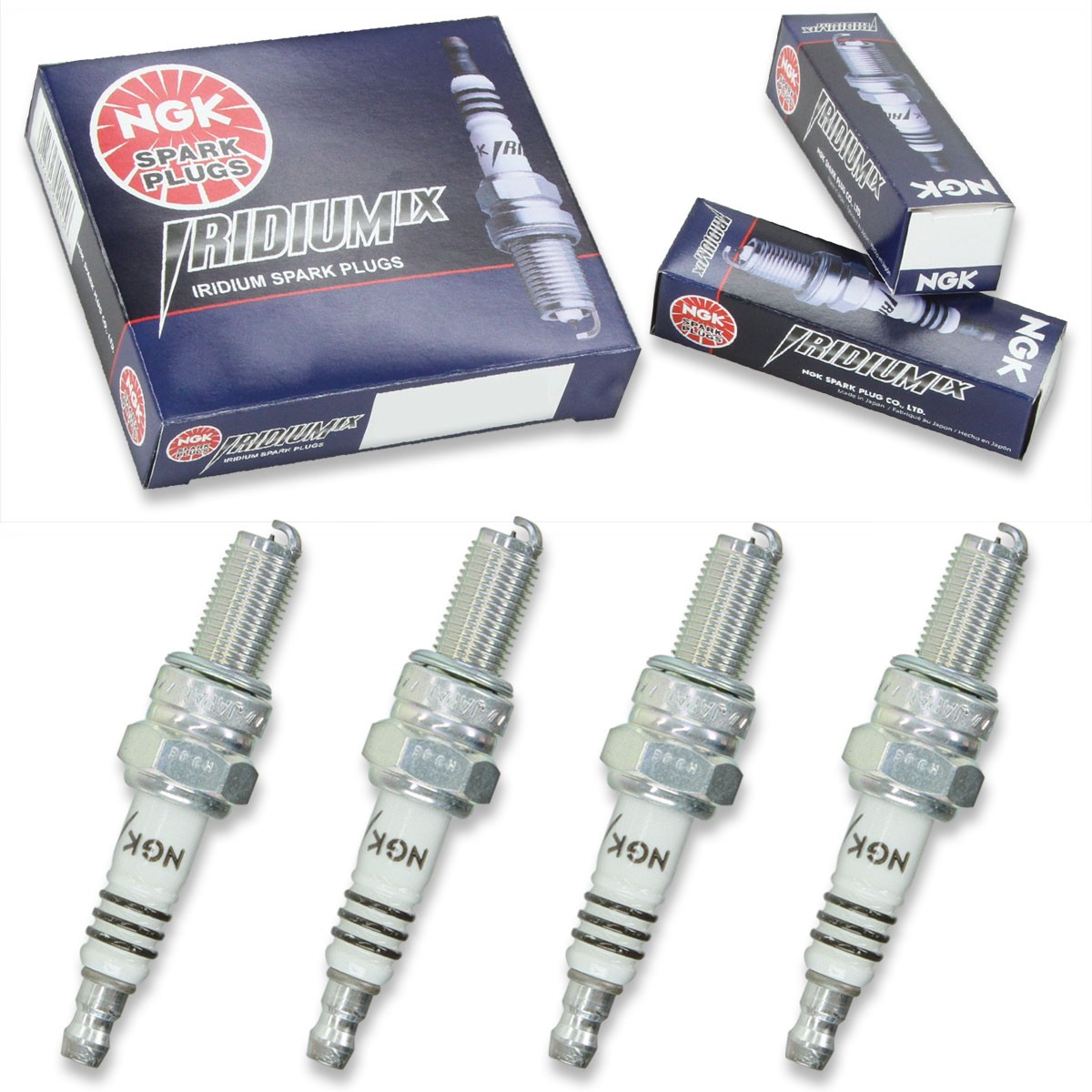 4pcs 06-07 Kawasaki KLX250S NGK Iridium IX Spark Plugs 249cc 15ci Kit Set jo