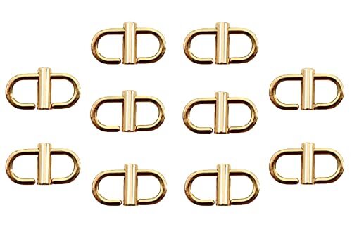 Adjustable Metal Buckles for Chain Strap Bag 5PCS Gold