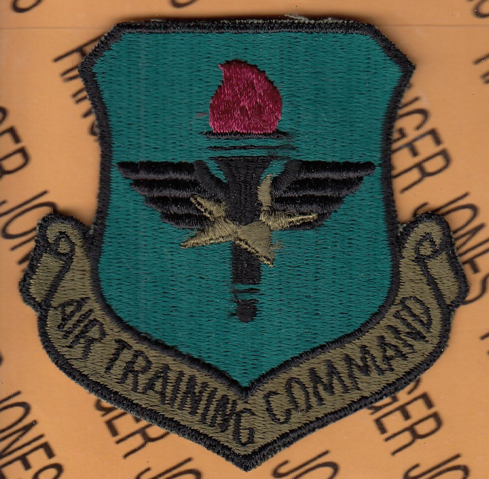 USAF Air Force Air Training Command ATC ~3" OD Green BDU patch c/e