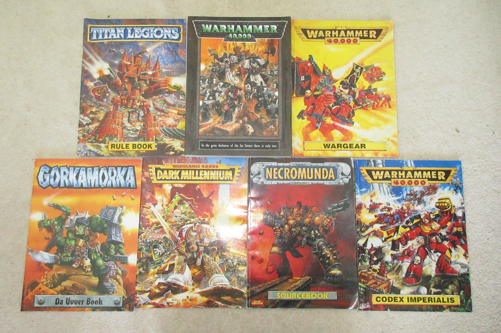 Warhammer 40k Codex sourcebooks gorkamorka epic necromunda please choose