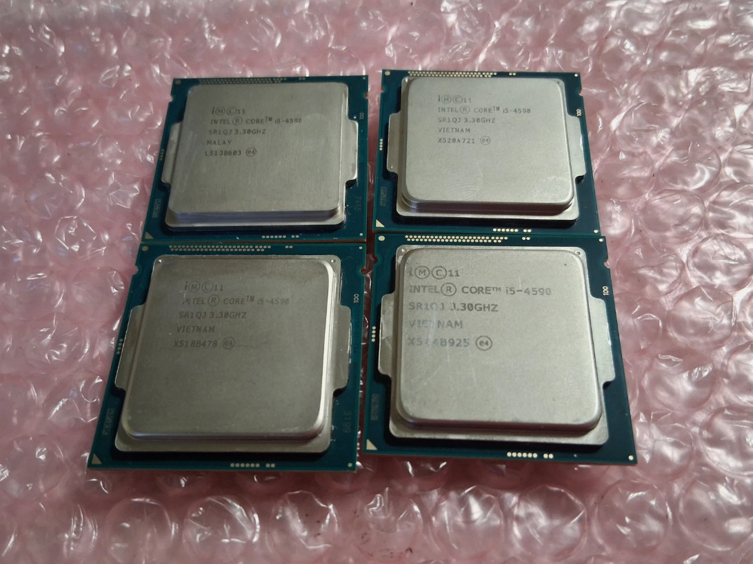(Lot of 4) Intel i5-4590 3.30GHz 4-Core CPU Processor SR1QJ LGA 1150