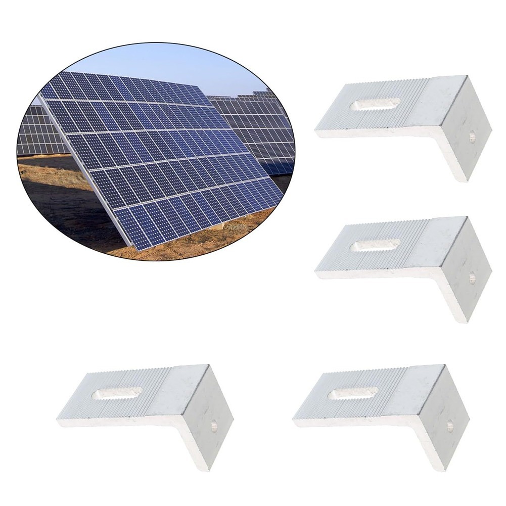 Solar Panel Mounting Brackets L Foot Aluminum Alloy Roofing System Set