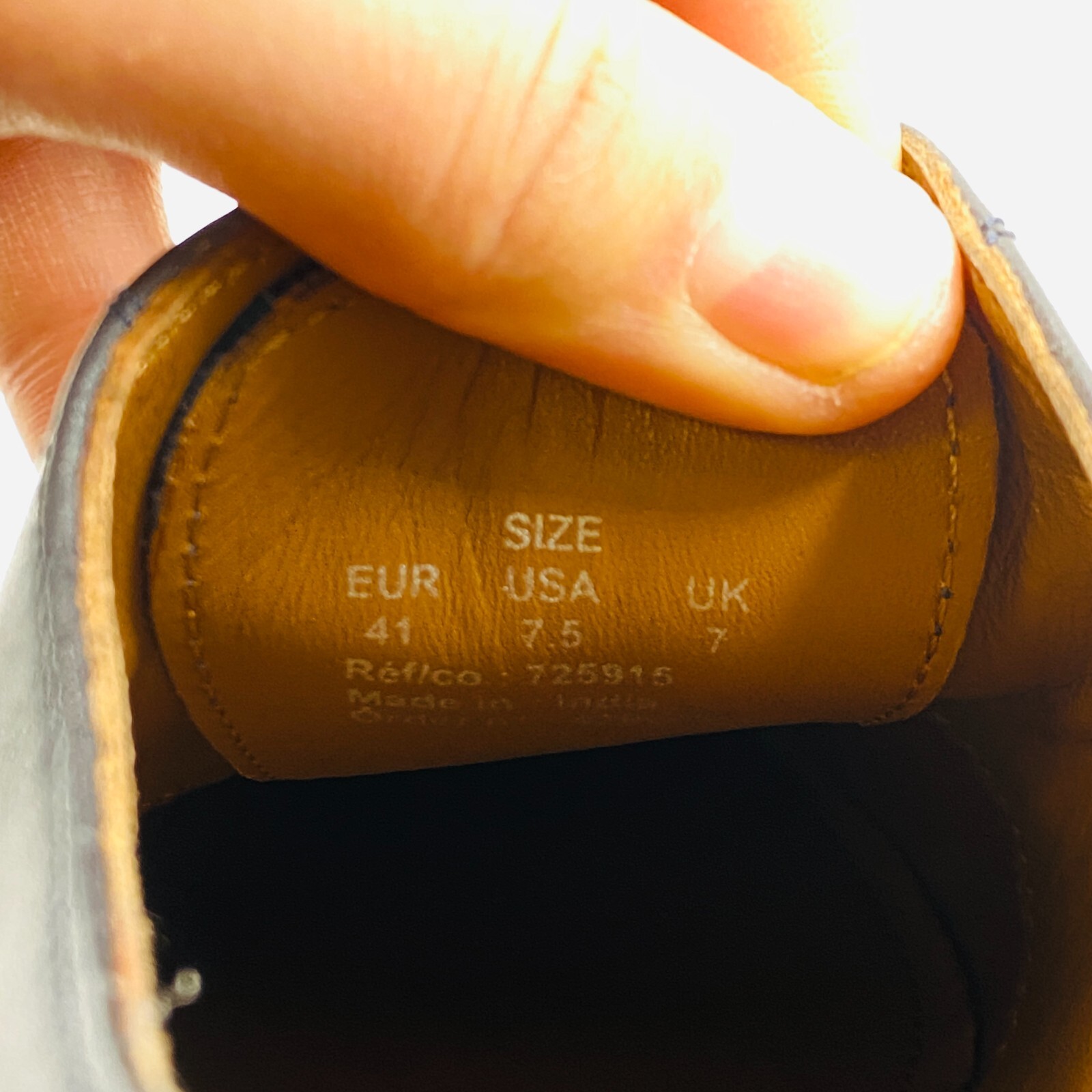 JULES Mens Dark Blue Designer Leather Formal Shoes EUR 41 UK 7 US 7.5