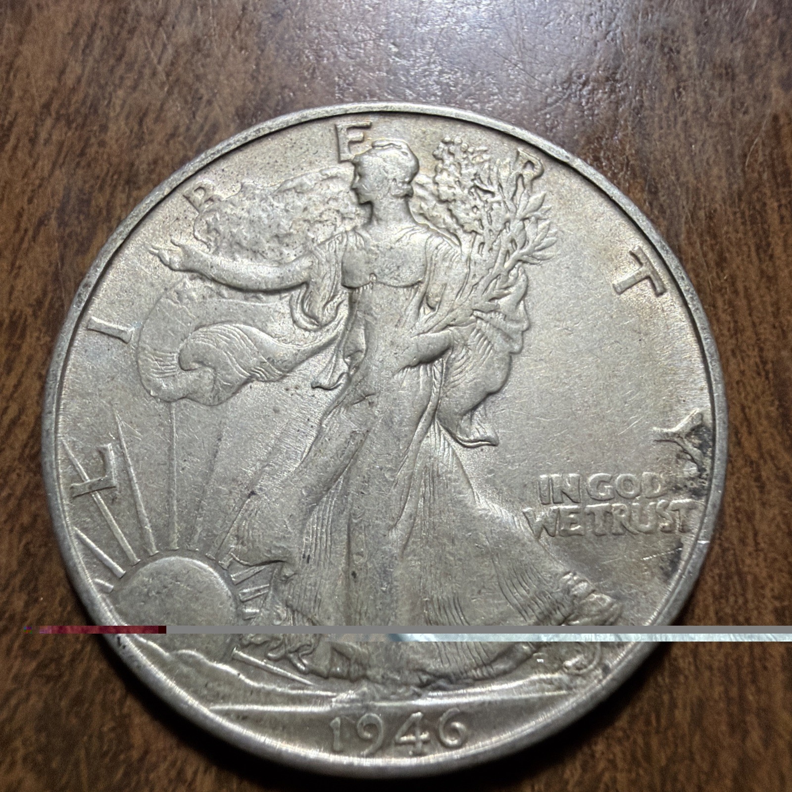 1946-S Walking Liberty Half Dollar 50c Silver Actual Coin Good For Collection