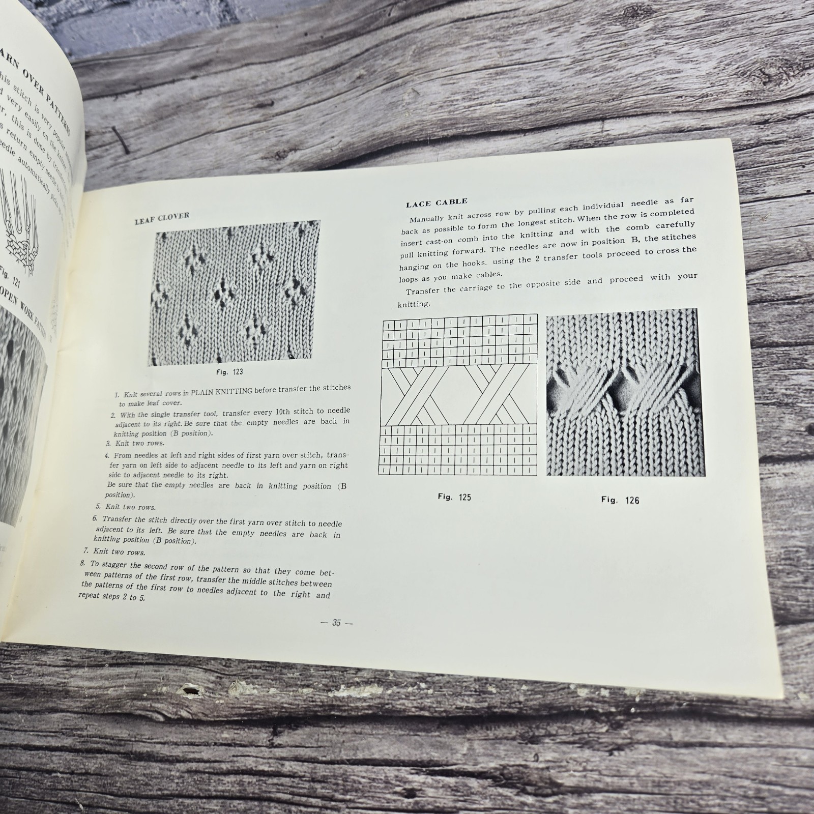 Vintage Brother hand knitting machine instruction manual and pattern study...