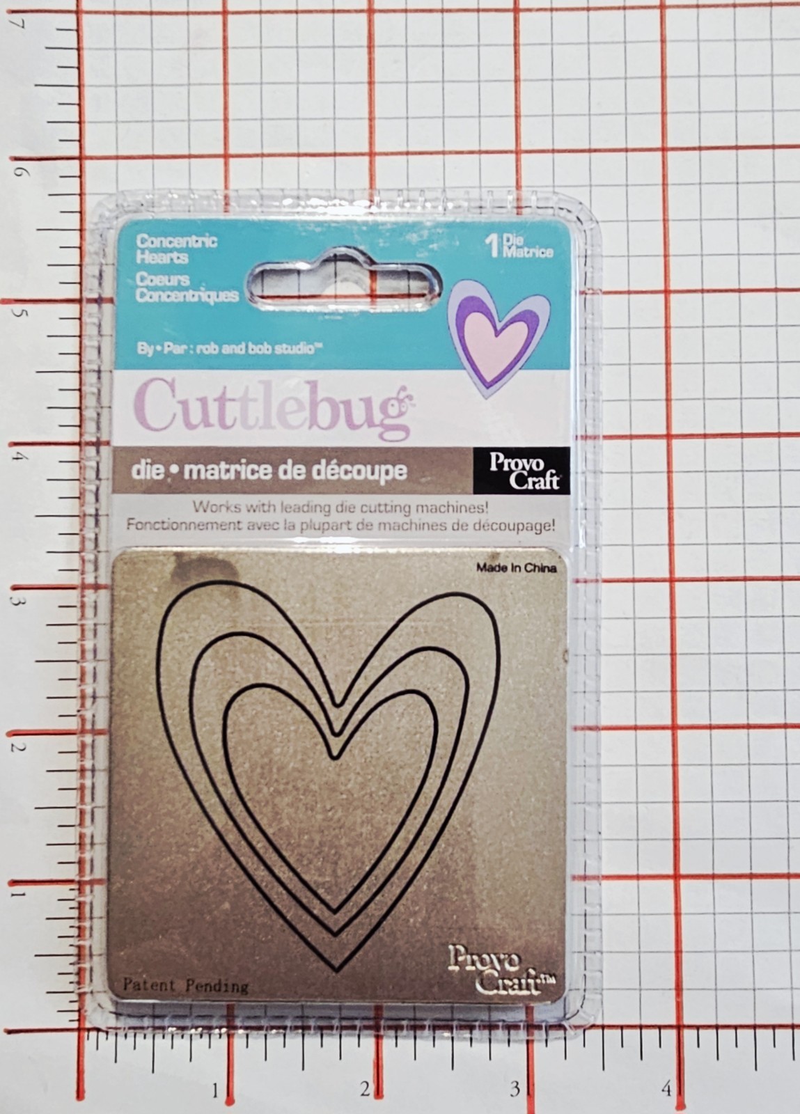 HEARTS STARS WONKY SQUARE Cuttlebug Cutting Dies Concentric Shapes TLS