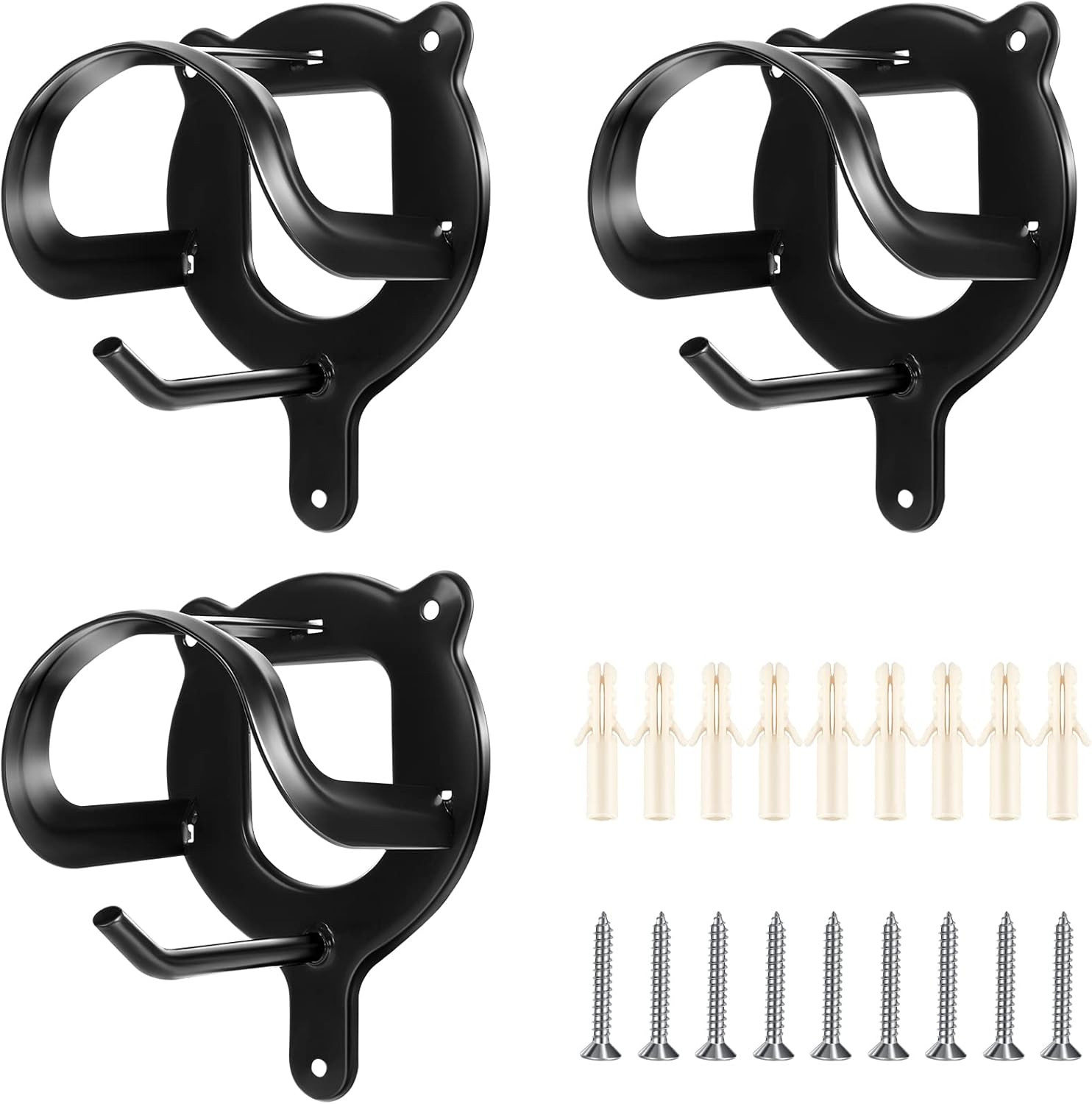 3 Counts Horse Bridle Rack Bracket Bridle Hooks Tack Storage Halter Hanger Metal