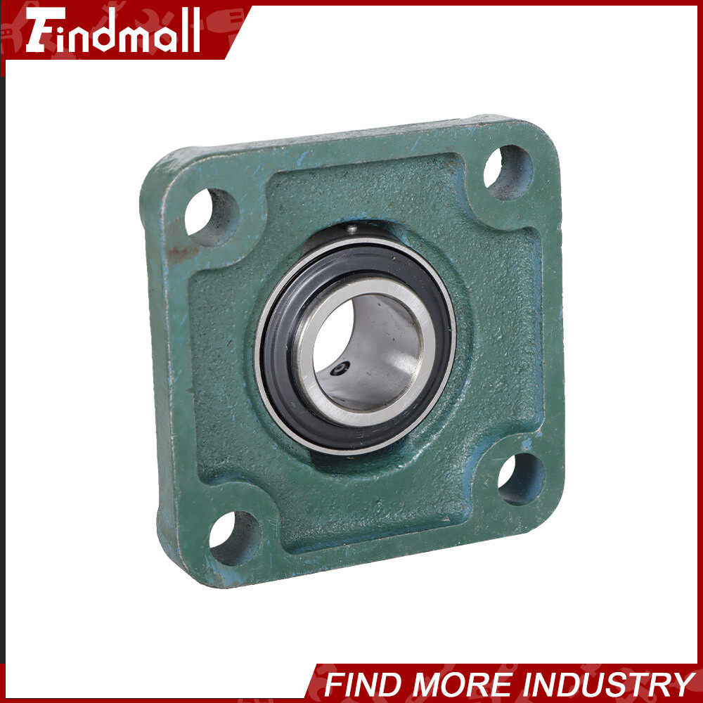 4 PCS UCF205-16 Solid Base Pillow Block Flange Bearing 1" Bore 4 Bolt