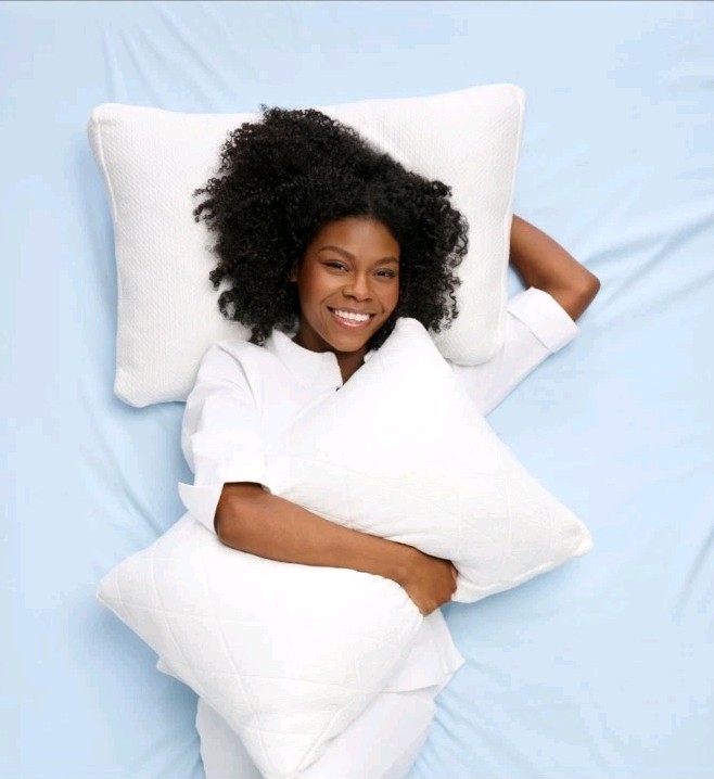Joy CleanBoss Memory Foam Cooling Cloud Pillows-2 Piece-White-NEW