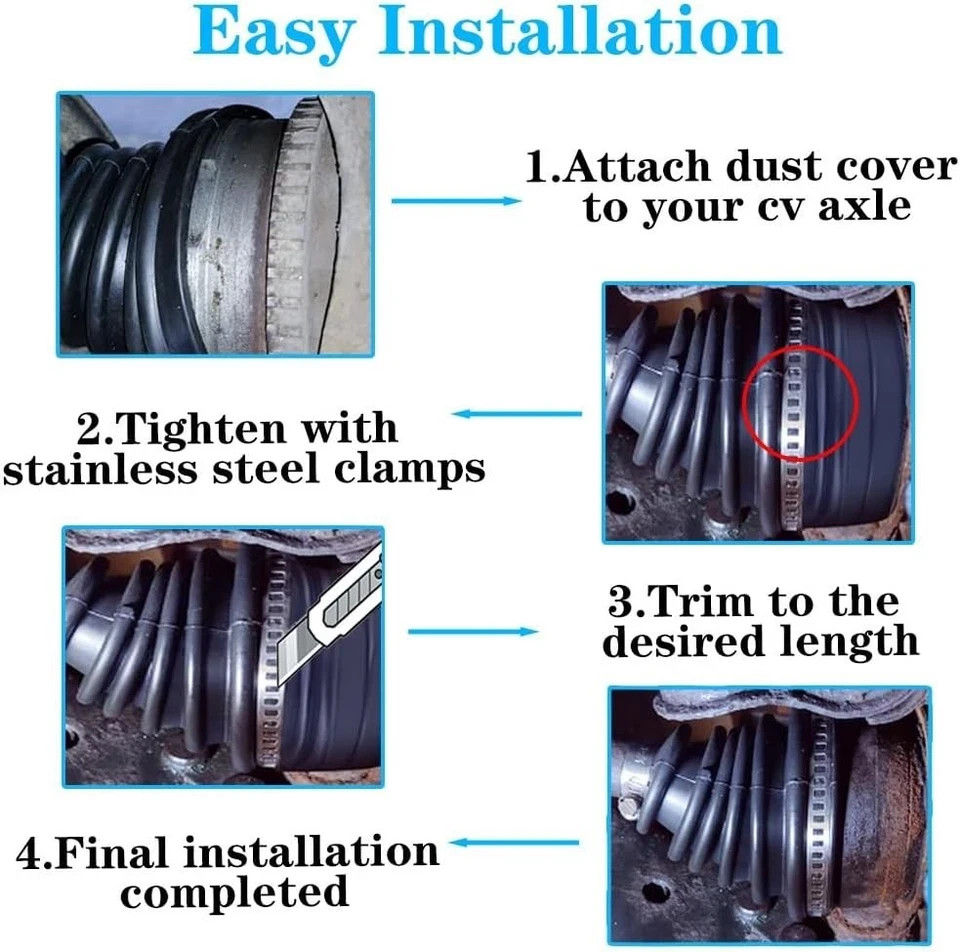 Universal CV Boot Kit Split Joint Gaiter Stretchable Replacement Car Auto Parts