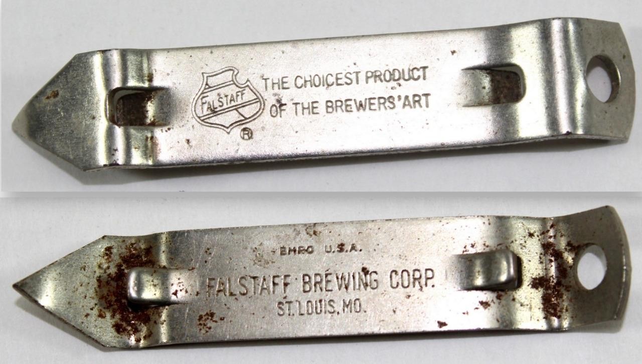 Vintage FALSTAFF "The Choicest Product of the Brewers' Art" Bottle Can Opener ~3
