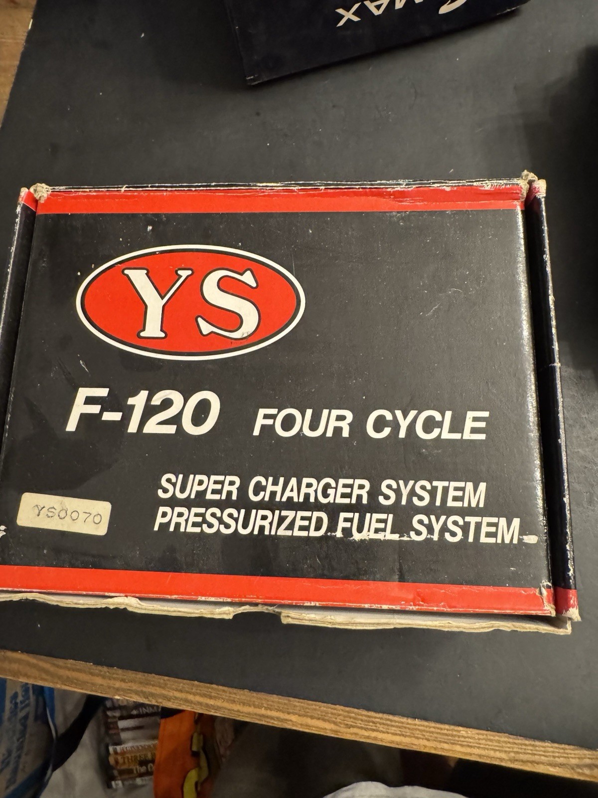 YS F-120 Supercharged 4-stroke R/C airplane glow engine & exhaust pipe New Japan