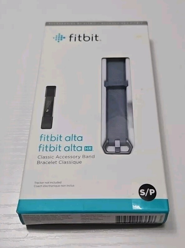 New Original Fitbit Alta/Alta HR Classic Accessory Band Grey Gray Size: S/P
