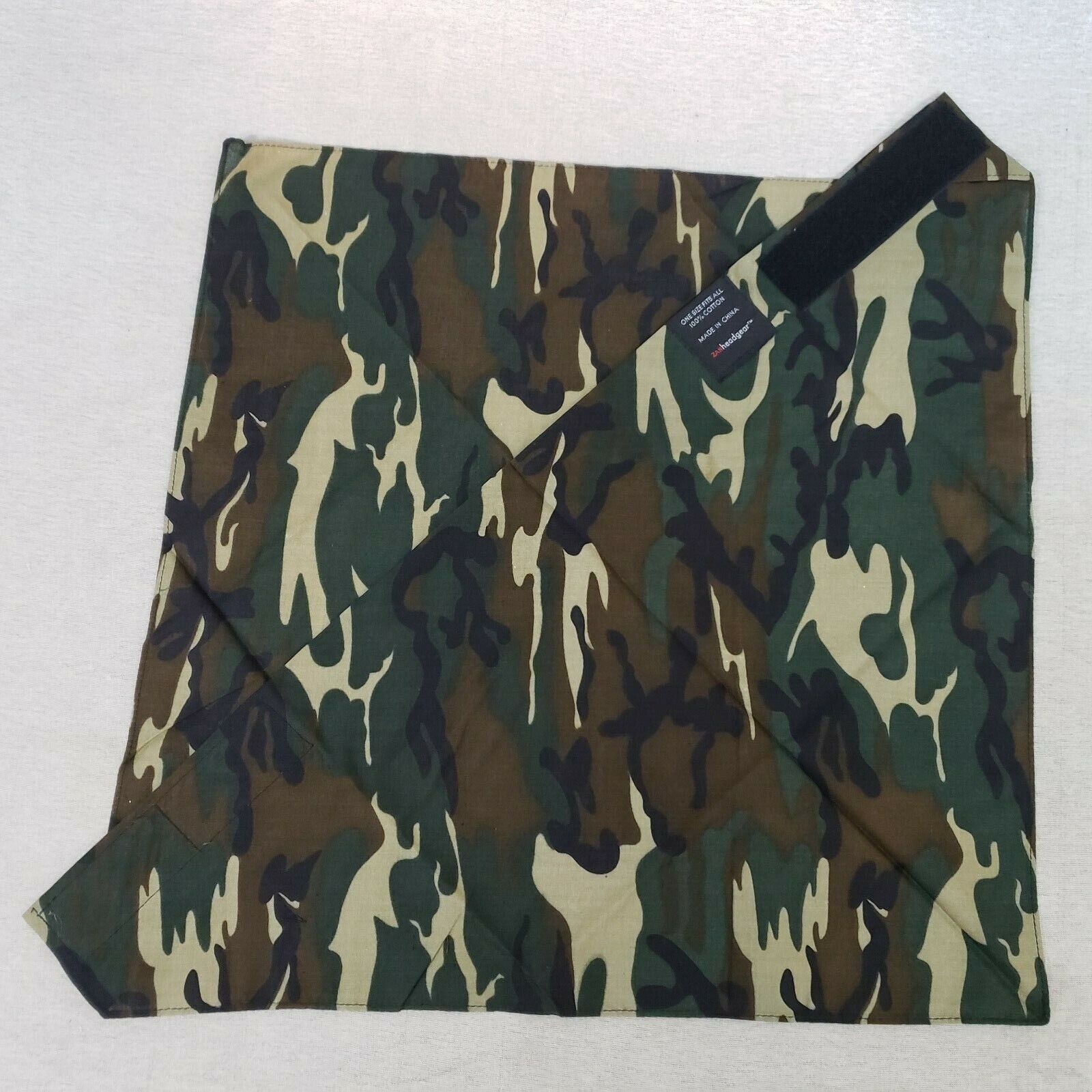 ZANheadgear SportFlex 3-in-1 Bandanna Camouflage BV011 Adult Hook & Loop NOS