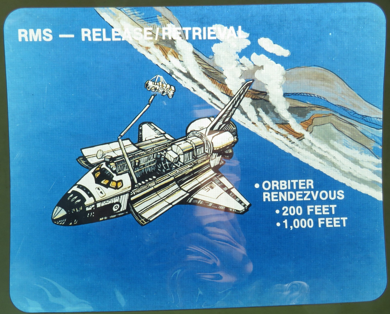 Photo Transparency Rockwell Int 8x10" Space Shuttle SRMS Canadarm NASA 2768-B