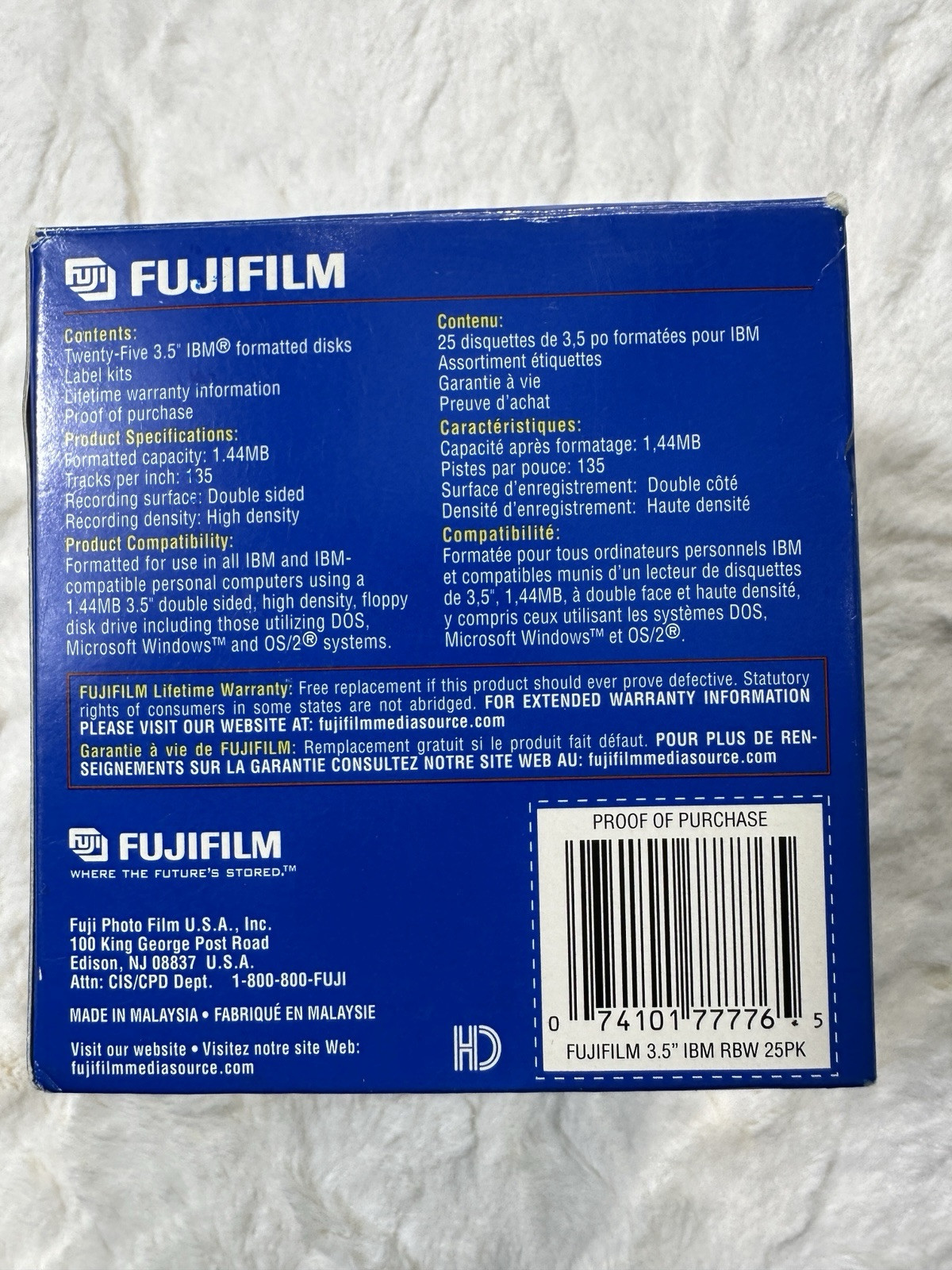 Fujifilm - 3.5 inch Floppy Disks Box of 22 Color IBM Formatted Open Box New