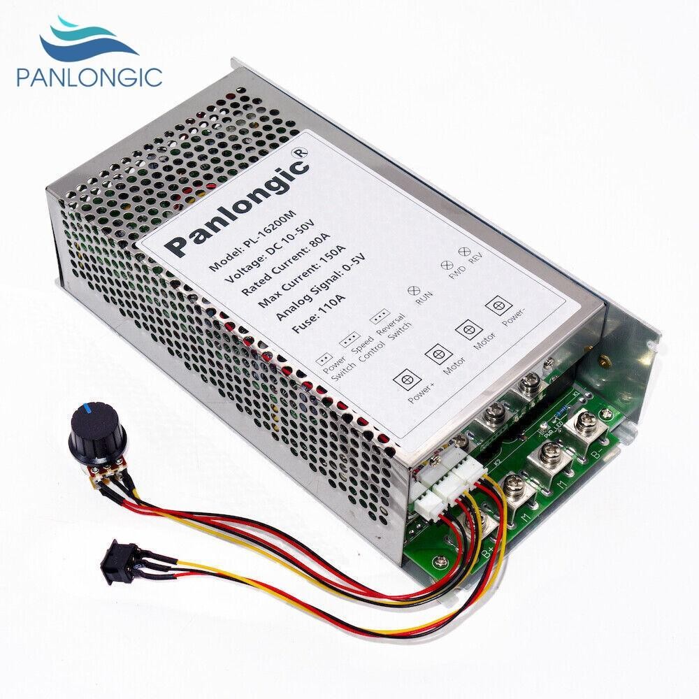 10V-50V 150A Reversible DC Motor Speed Controller PWM Control Soft Start 7500W