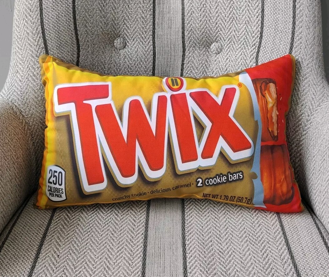 Twix Pillow,Ornament Toys,Novelty pillow,Food shaped pillow,Couch Pillow