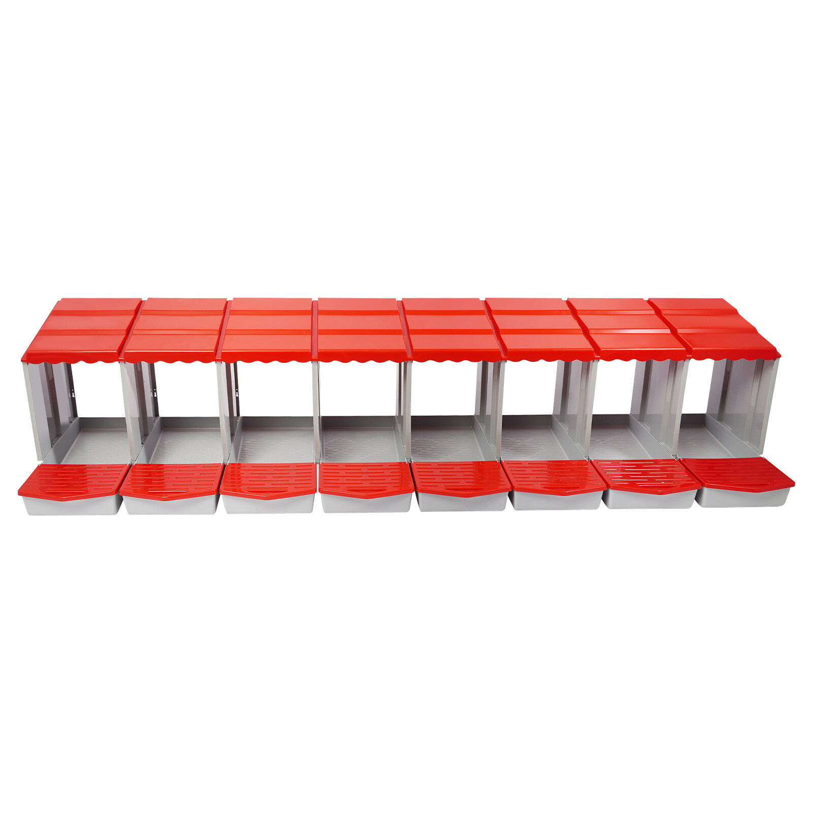 8-Compartment Chicken Nesting Box with Egg Collection Chicken Laying Boxes Farm