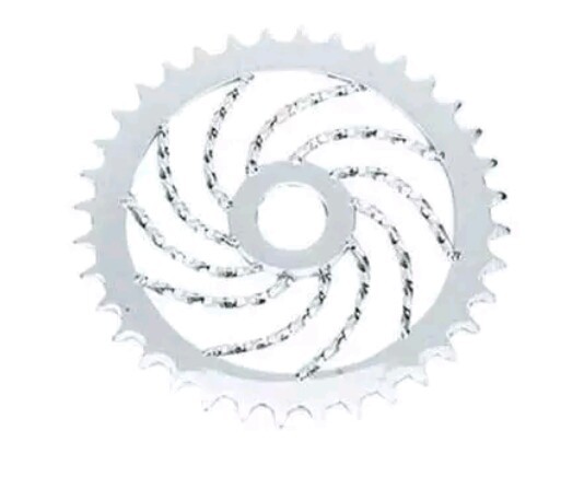 CHROME TWISTED BICYCLE SPROCKET 36T CHAINRING LOWRIDERS
