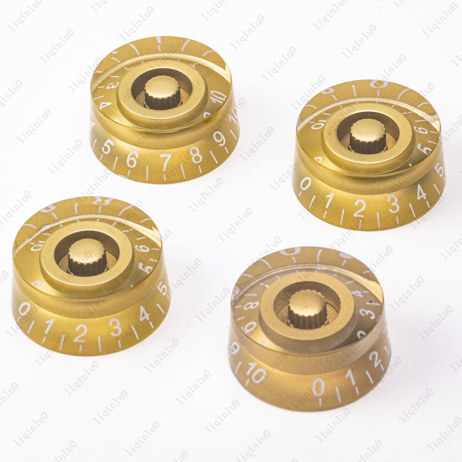 4 Pcs Amber LP Guitar Control Knobs Speed Dial Knobs for Les Paul SG Guitar