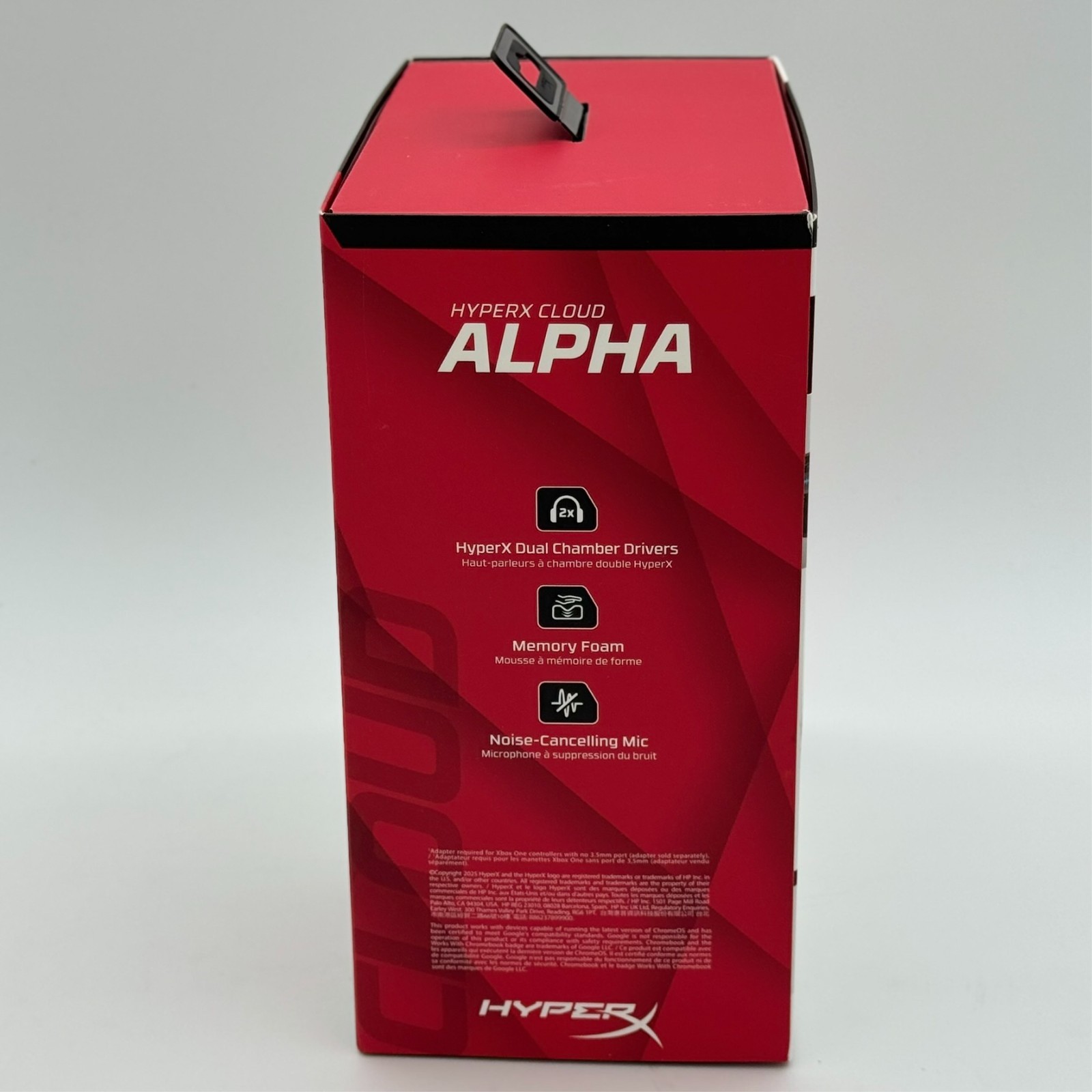 HyperX Cloud Alpha Gaming Headset - Dual Chamber Drivers - PC, PS5, Xbox - Red