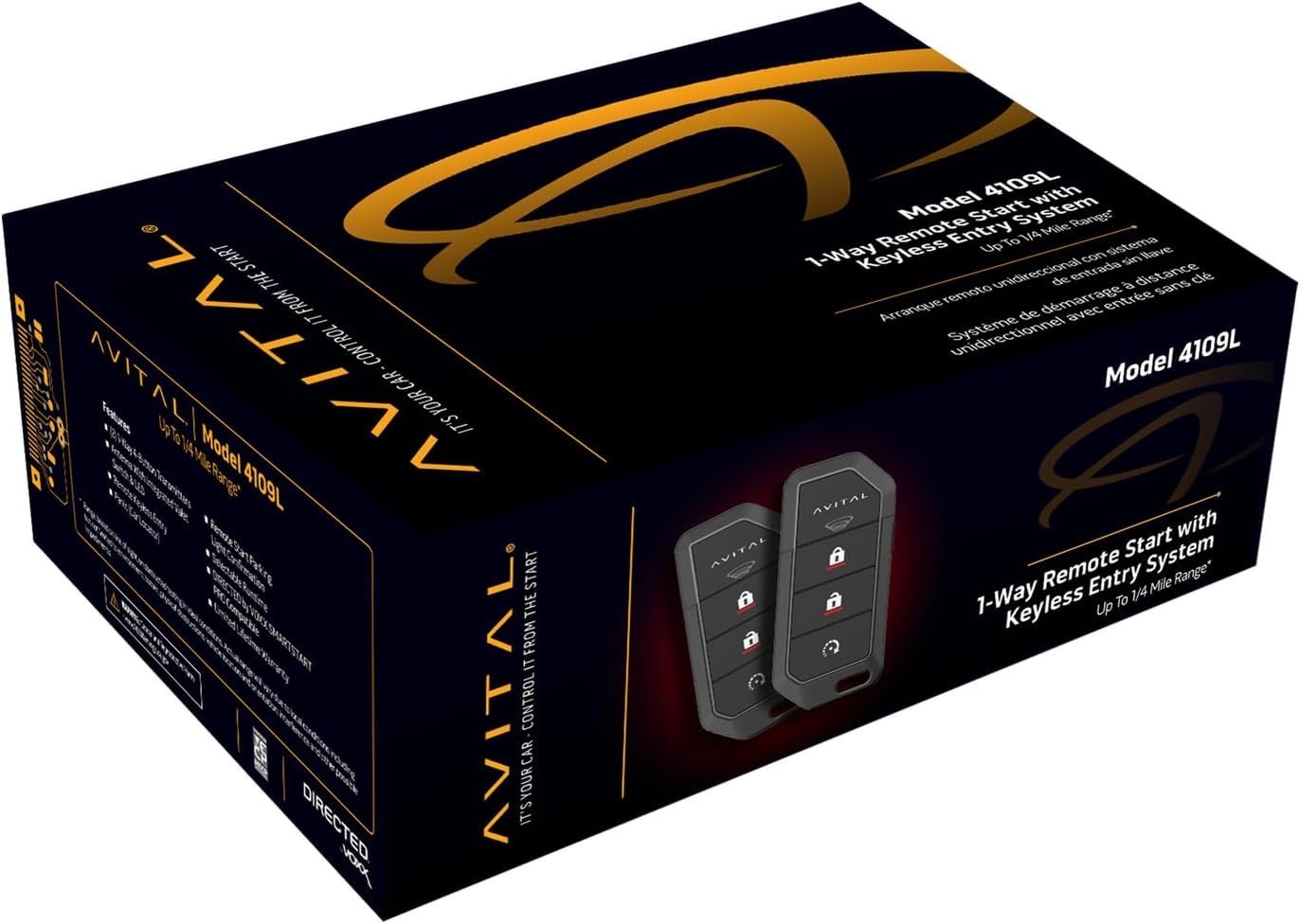 1-Way Remote Start System with Two 4-Button Remotes