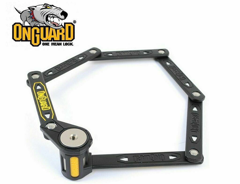 OnGuard K-9 8116 Folding Link Plate Key Lock 69cm Bike High Security Bicycle