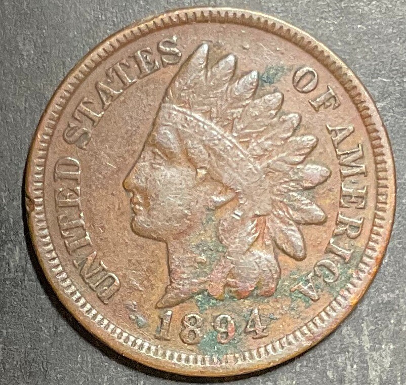 1894 Indian Head Cent Very Nice Choice Higher Grade Great Semi Key Coin k782