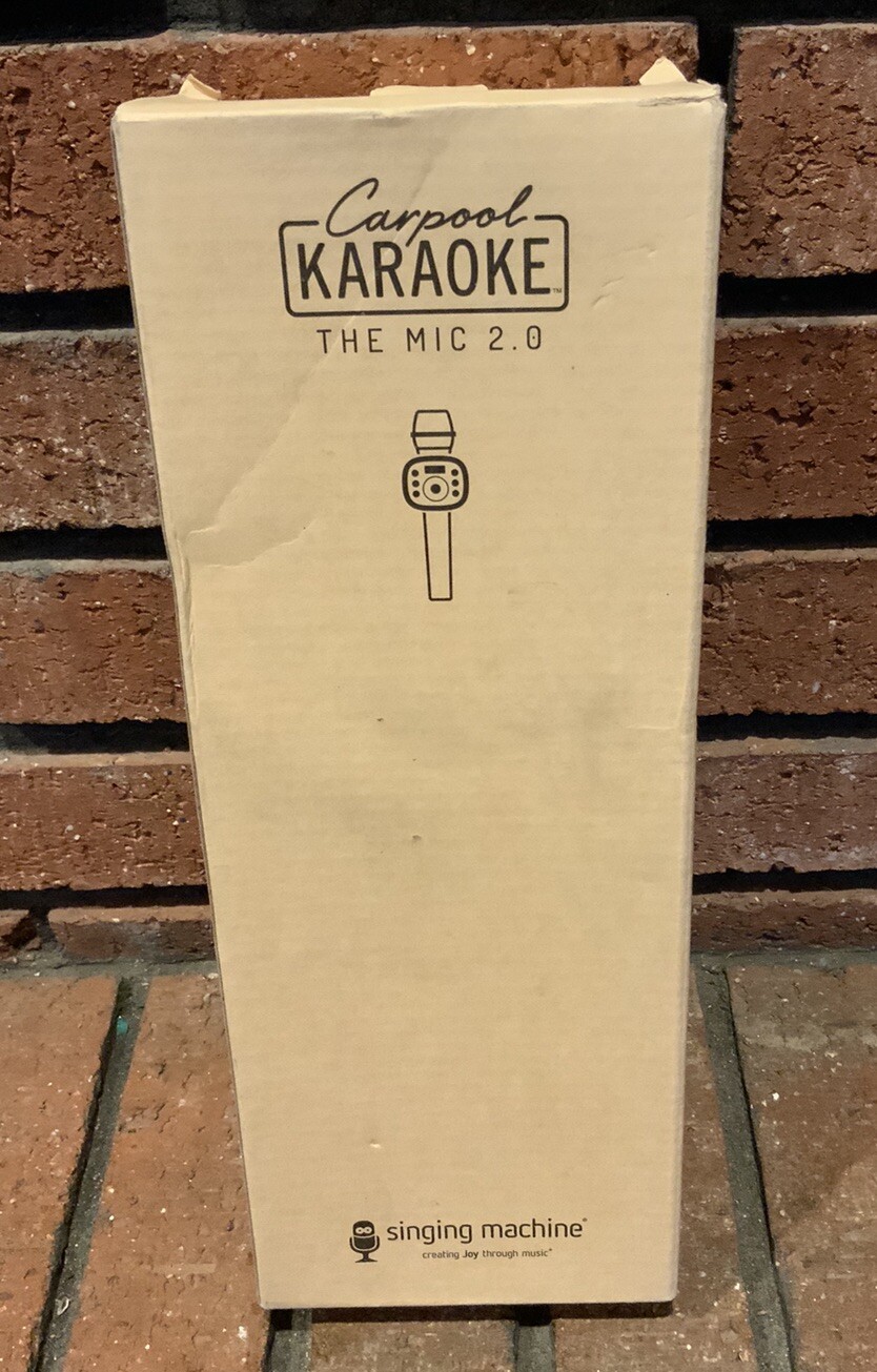 Singing Machine Carpool Karaoke The Mic 2.0 Gold