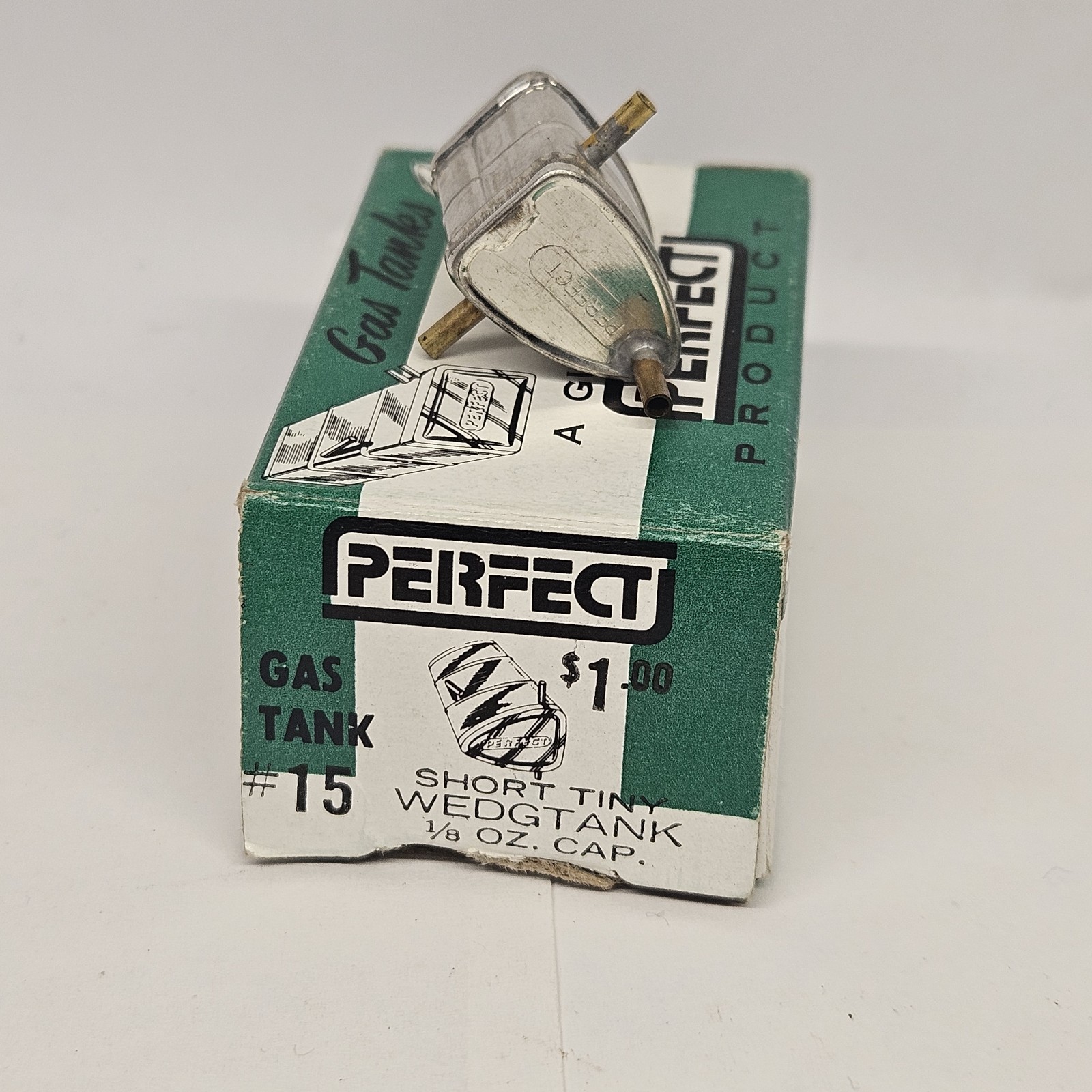 Perfect #15 Gas Tank 1/8 oz Capacity Short Tiny WEDGTANK