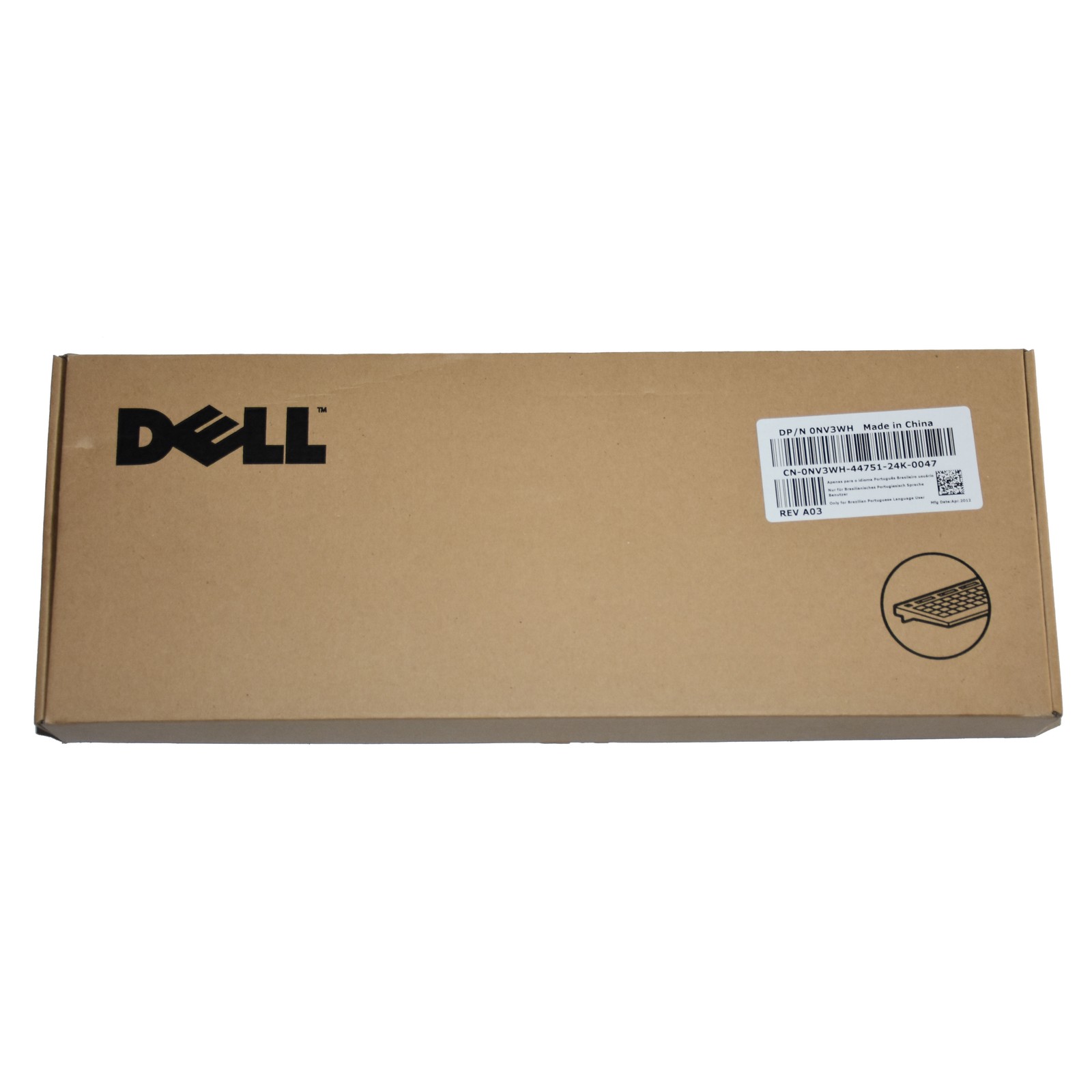 Dell KB522-BK Portuguese Brazilian USB Keyboard Business Multimedia 0FRXW NV3WH