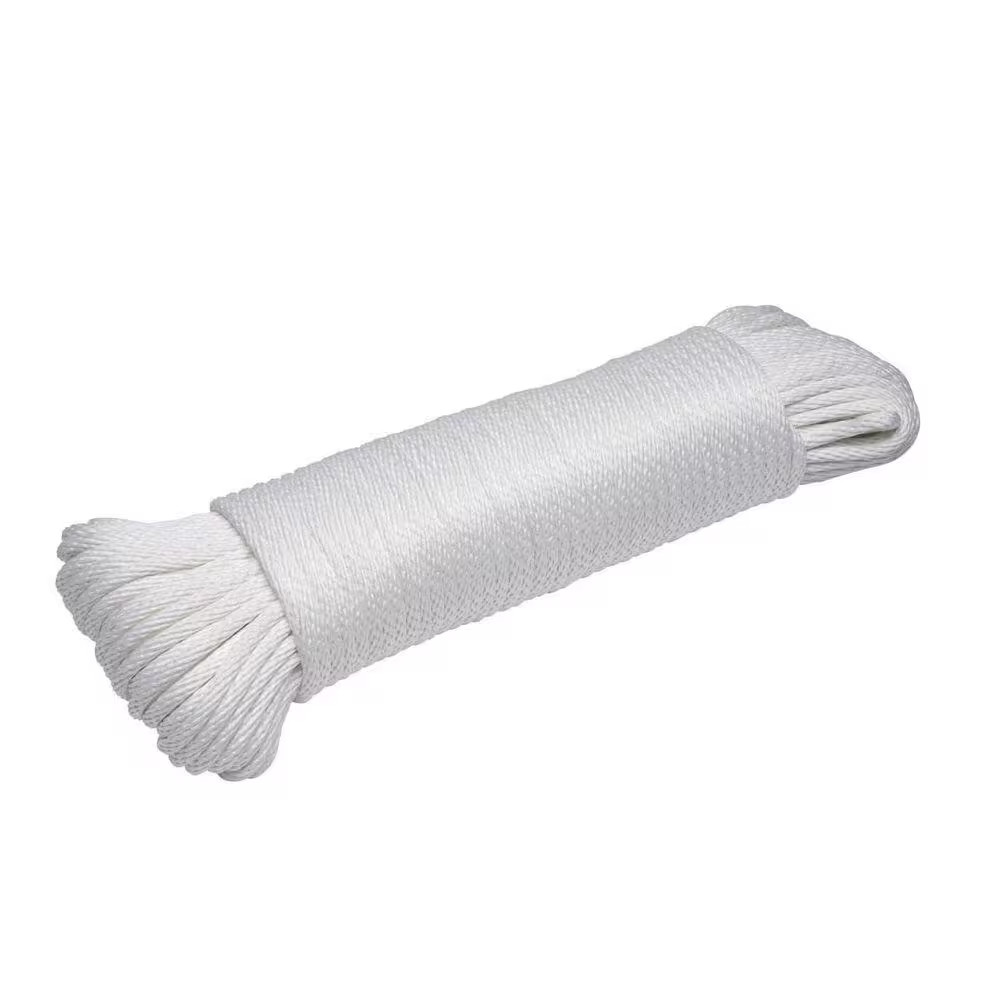 1/4 In. X 200 Ft. White Polyester Braided Clothesline