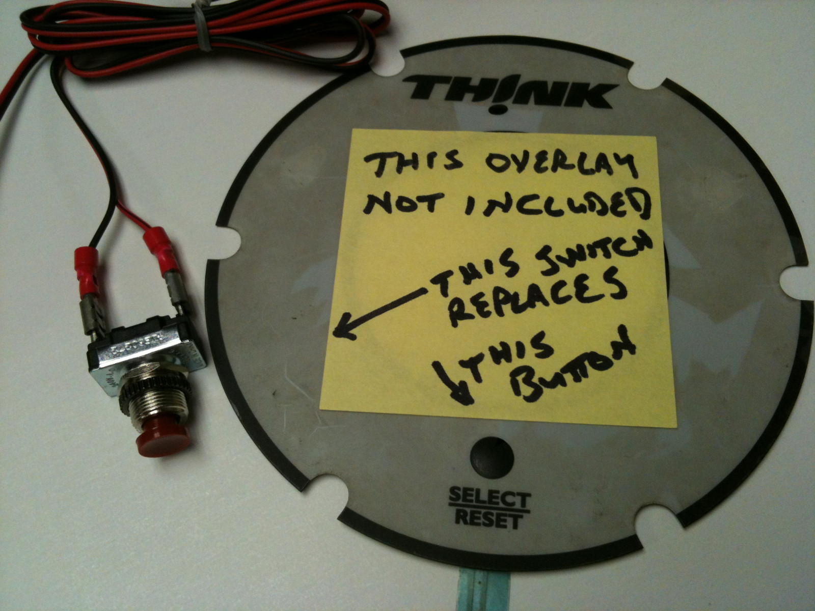 NEW Replacement Button for FORD THINK Cluster Faceplate "Reset/Select" Switch