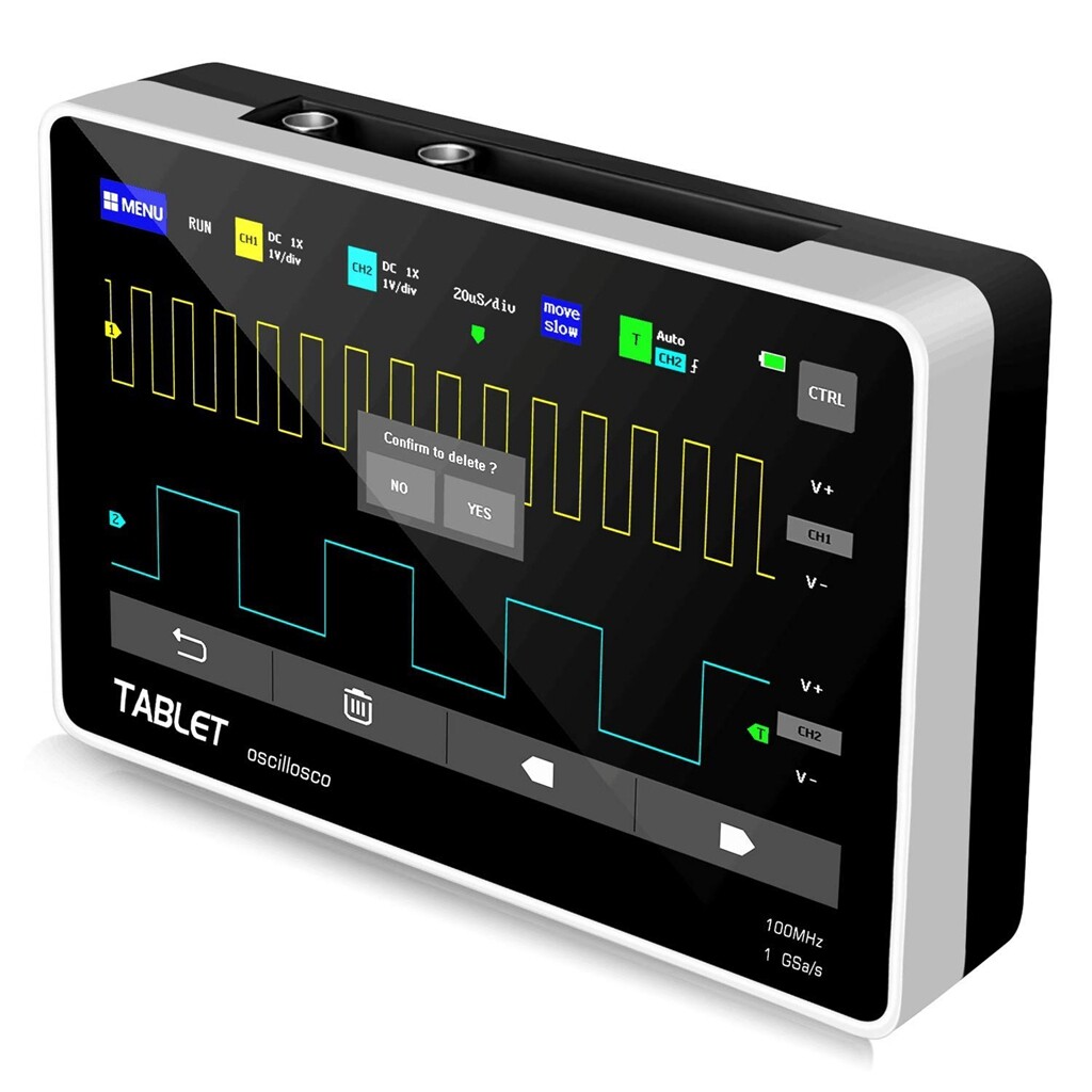 1013D Digital Storage Oscilloscope FFT 7inch 2CH display 100MHz Bandwidth 1GS/s